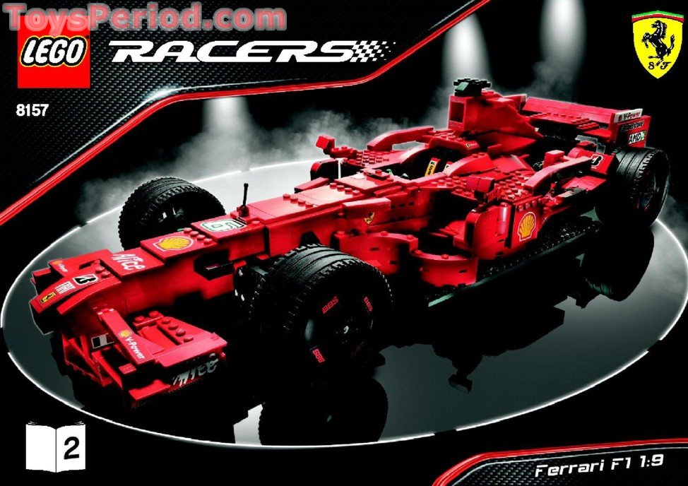 34ルート  +1 LEGO 8157 Ferrari F1 1:9 Instructions and Parts List
