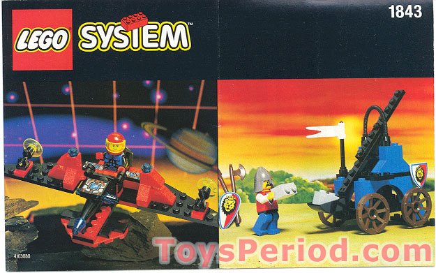 「乐一番公式さま専用」専用ページ LEGO 1843 Space and Castle Value Pack Instructions and Parts List