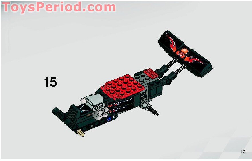 LEGO 8164 Extreme Wheelie Instructions and Parts List