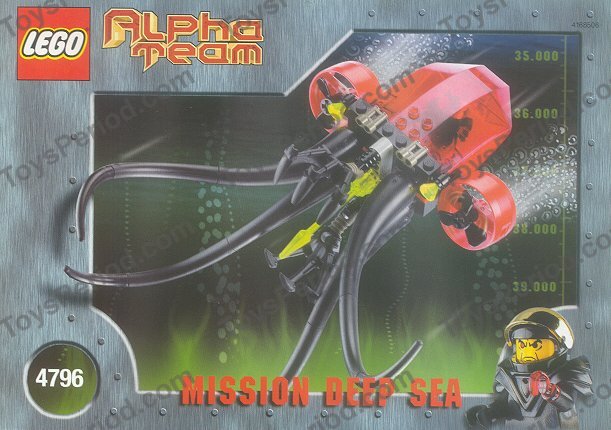 LEGO 4796 Ogel Mutant Squid Instructions and Parts List