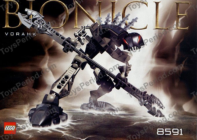 LEGO 8591-1 Vorahk Set Parts Inventory 