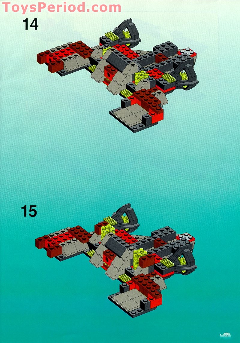 LEGO 6160 Sea Scorpion Instructions and Parts List
