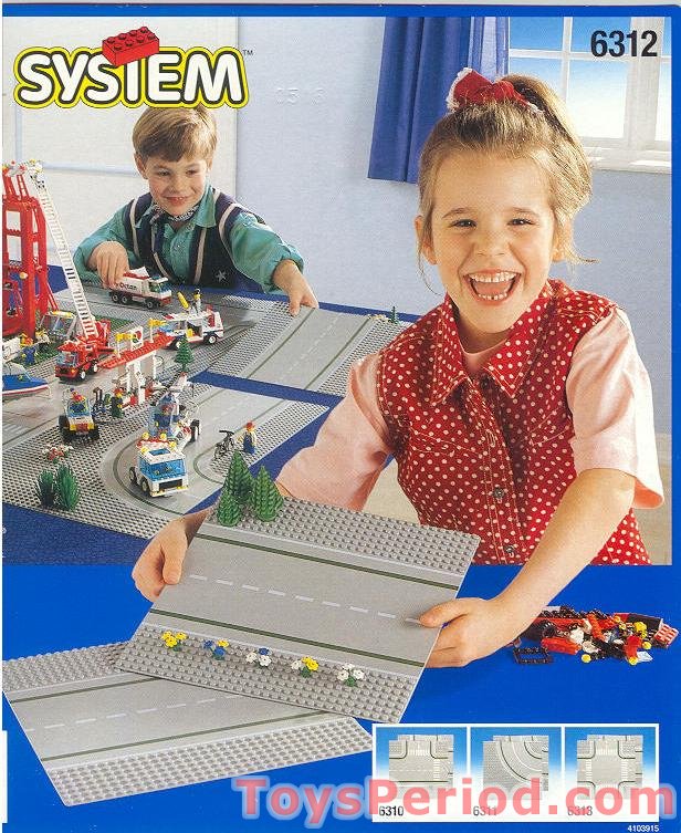 LEGO 6312 Two Straight Road Plates Instructions and Parts List