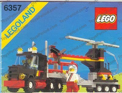 LEGO 6357 Stunt 'Copter 'n' Truck Set Parts Inventory and Instructions - LEGO