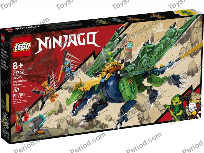 画像内容 LEGO 71766 Lloyd's Legendary Dragon Set Parts List