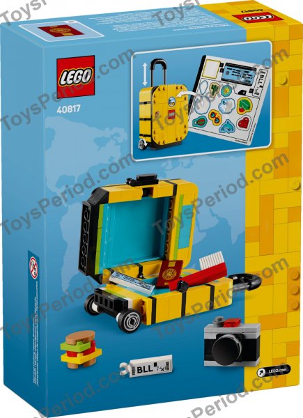 LEGO 40817 Yellow Travel Suitcase Set Parts List