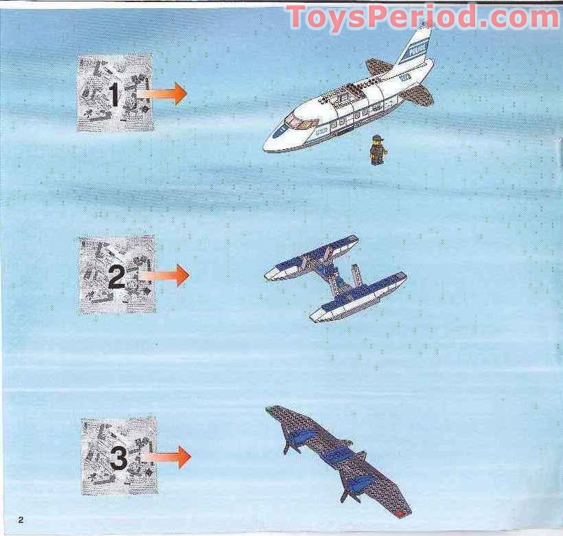 lego police airplane instructions