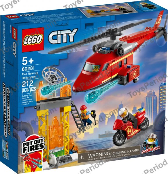 LEGO 60281 Fire Rescue Helicopter Set Parts List