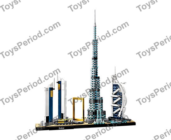 LEGO 21052 Dubai Set Parts List