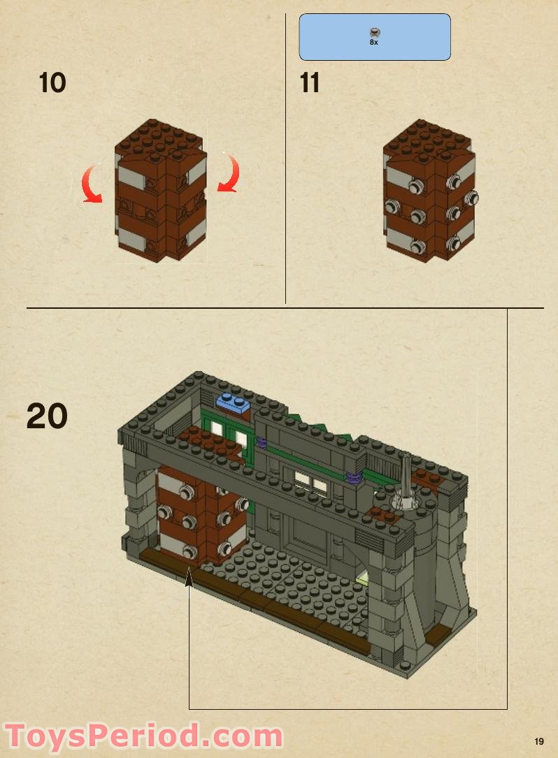 LEGO 10217 Diagon Alley Instructions and Parts List