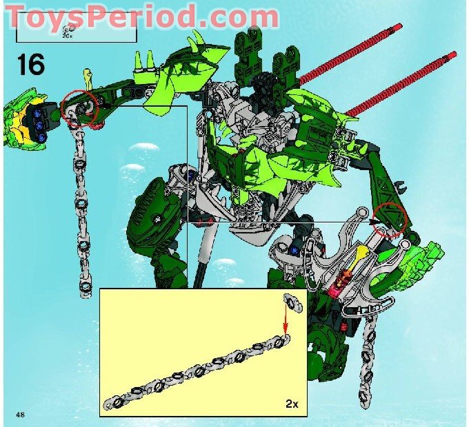 LEGO 8940 Karzahni Instructions and Parts List