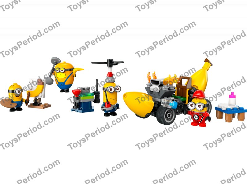LEGO 75580 Minions and Banana Car Set Parts List