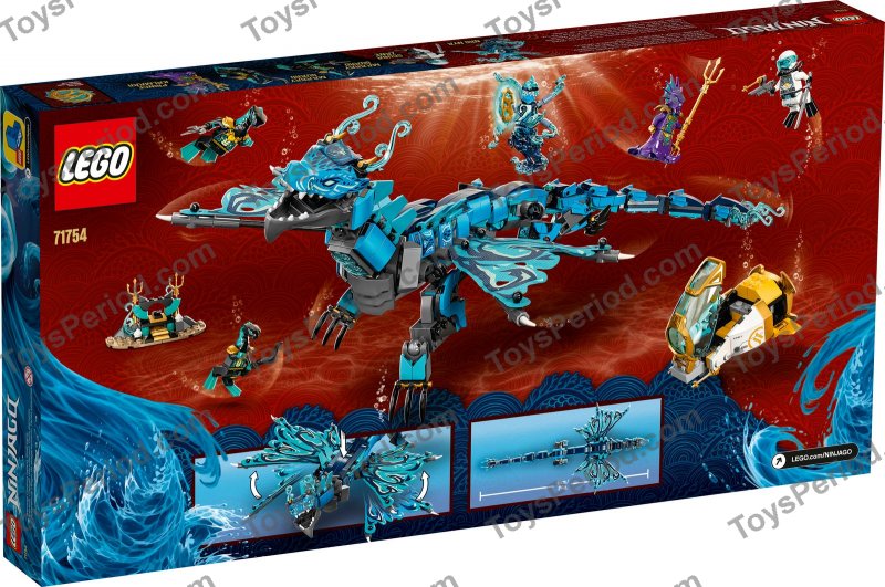 LEGO 71754 Water Dragon Set Parts List