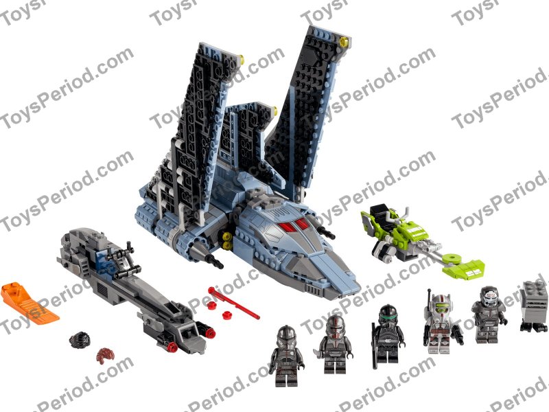 LEGO 75314 The Bad Batch Attack Shuttle Set Parts List