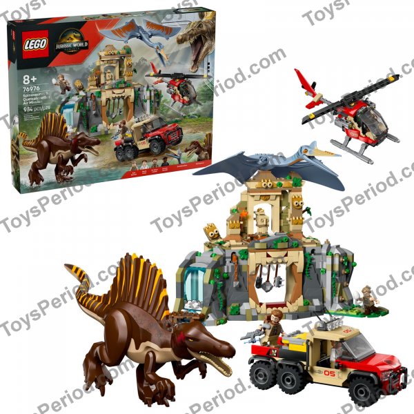 LEGO 76976 Spinosaurus & Quetzalcoatlus Air Mission Set Parts List