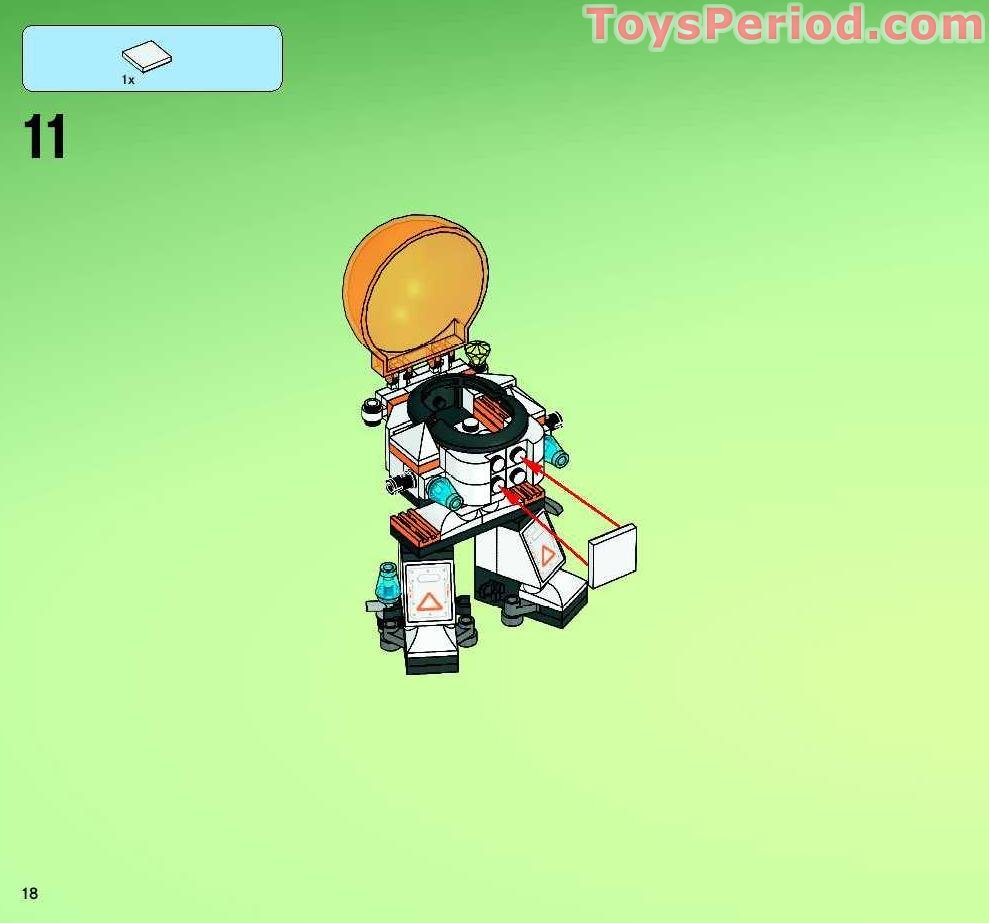 LEGO 7646 ETX Alien Infiltrator Instructions and Parts List