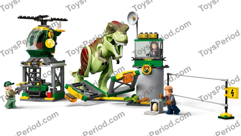 LEGO 76944 T. rex Dinosaur Breakout Set Parts List