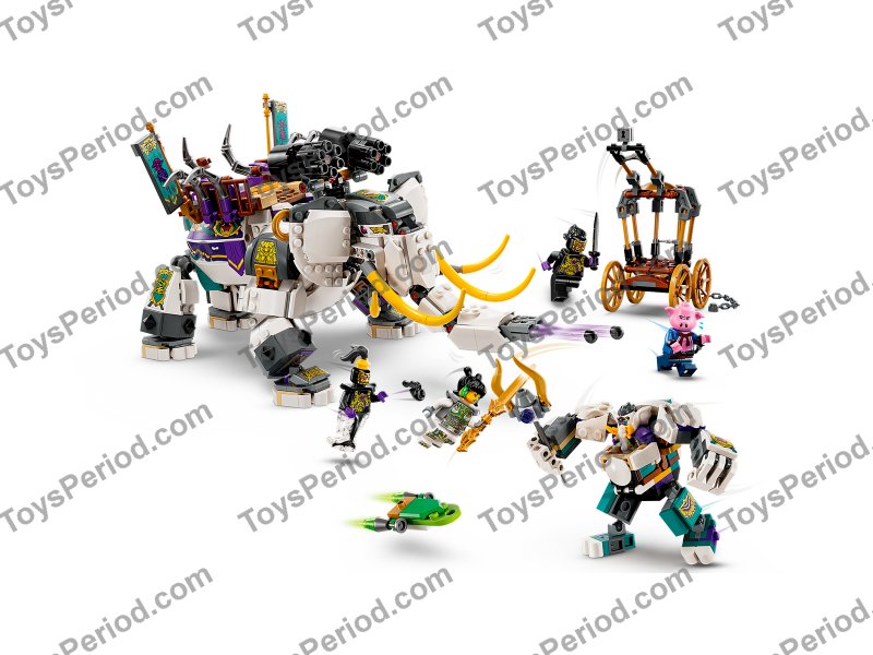 LEGO 80043 Yellow Tusk Elephant Set Parts List