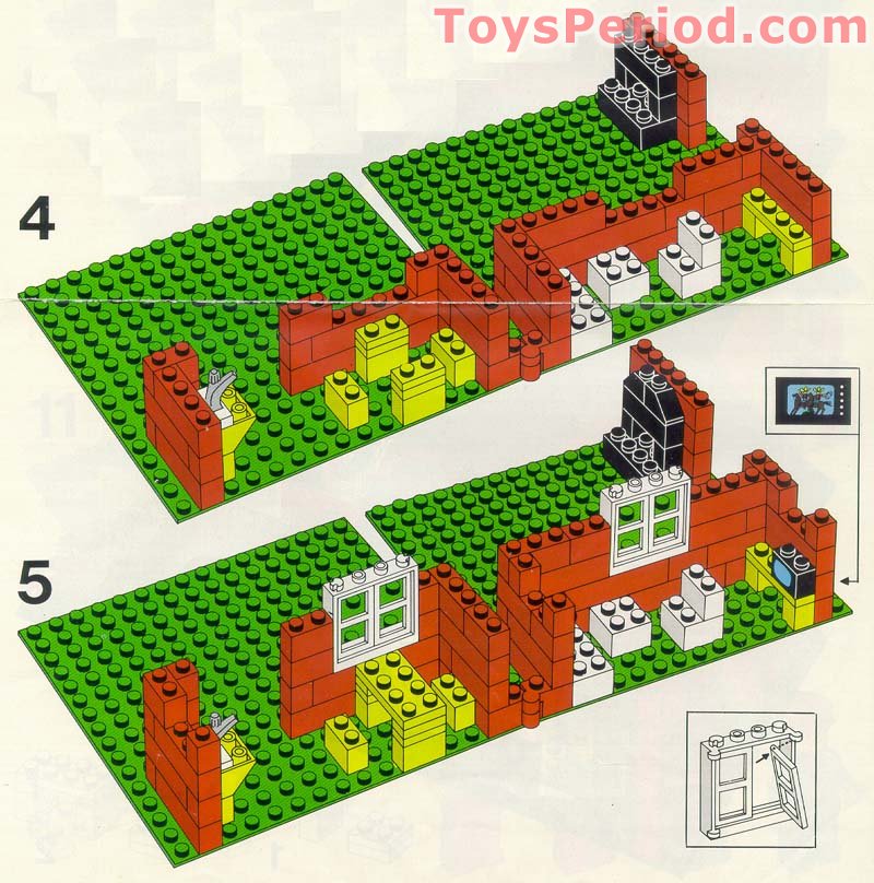 LEGO 560-1 Town House with Garden Set Parts Inventory and Instructions - LEGO Reference Guide