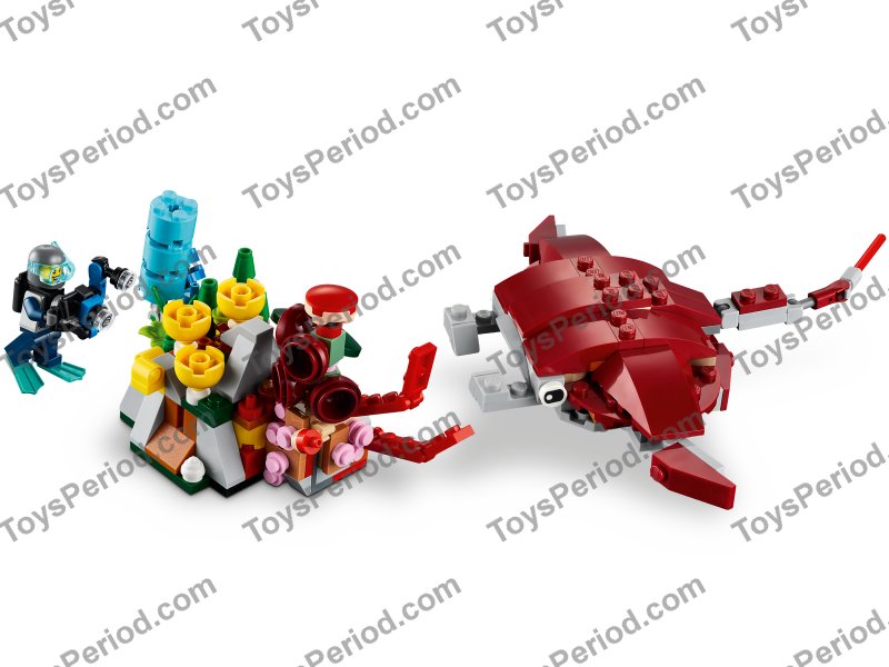 LEGO 31130 Sunken Treasure Mission Set Parts List