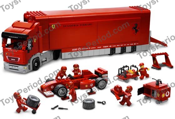 LEGO 8654 Scuderia Ferrari Truck Instructions and Parts List