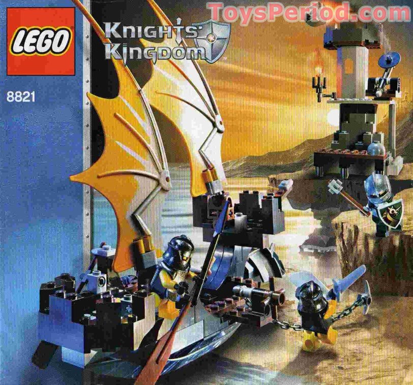 LEGO 8821 Rogue Knight Battleship Instructions and Parts List