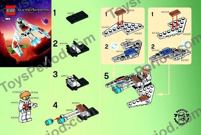 LEGO 5619 Crystal Hawk Instructions and Parts List