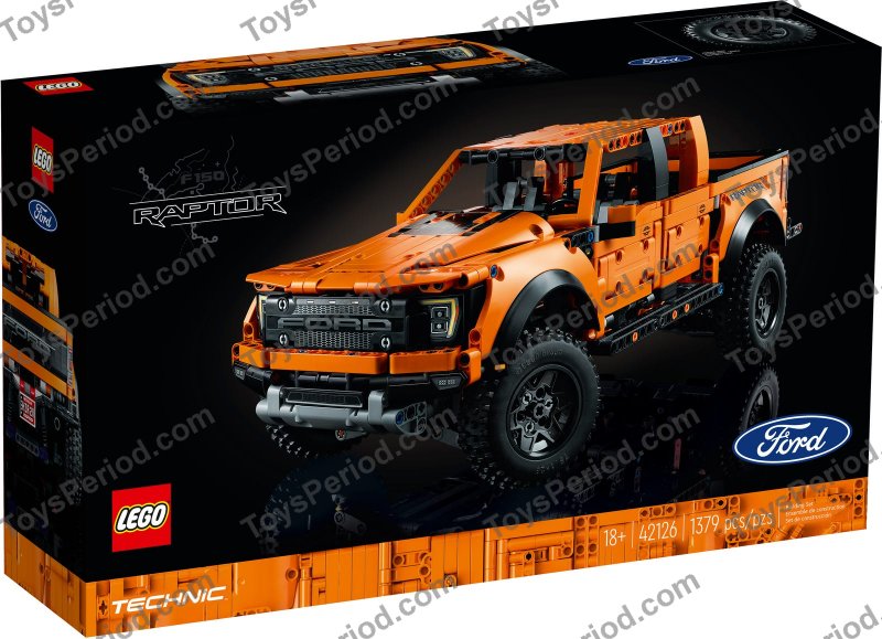 LEGO 42126 Ford F-150 Raptor Set Parts List