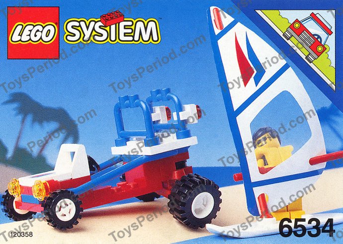 Town Theme Sets - LEGO 6534 Beach Bandit Classic Town Windsurfing