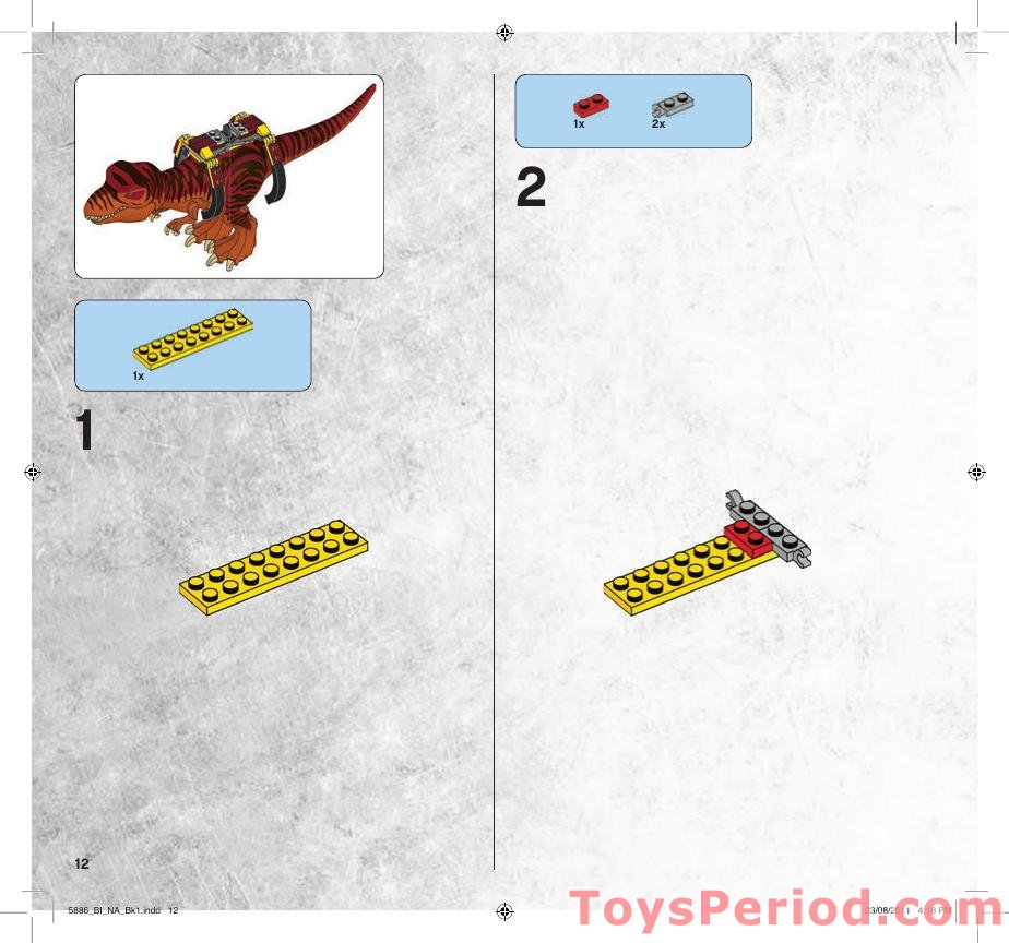 LEGO 5886 T-Rex Hunter Instructions and Parts List