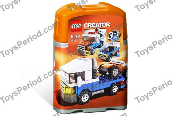LEGO 4838 Mini Vehicles Instructions and Parts List