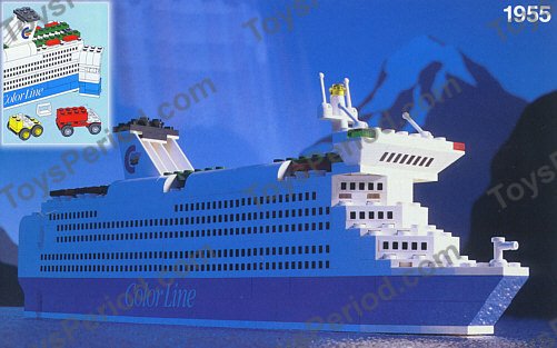 LEGO 1955 Color Line Promotional Set, Cruise Ship Instructions and 