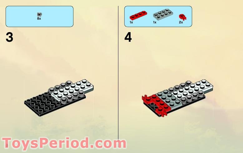 LEGO 9441 Kai's Blade Cycle Instructions and Parts List