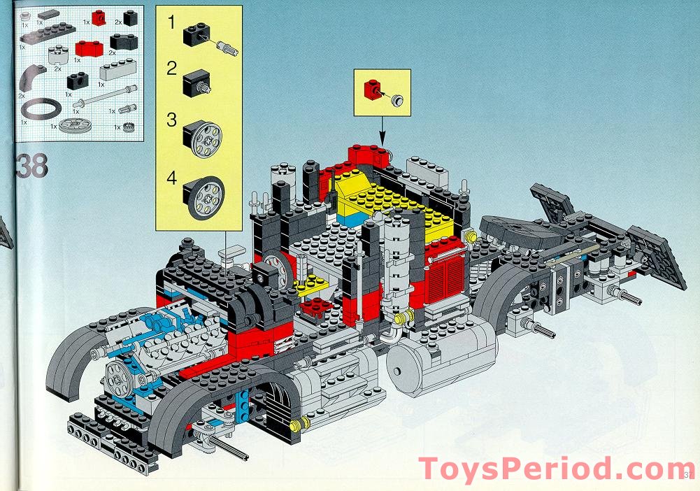 Lego 5571 Giant Truck Black Cat Set Parts Inventory And