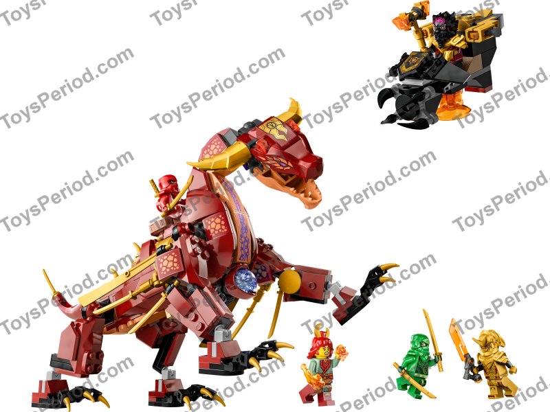 LEGO 71793 Heatwave Transforming Lava Dragon Set Parts List