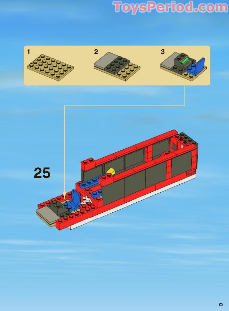 LEGO 7938 Passenger Train Instructions and Parts List
