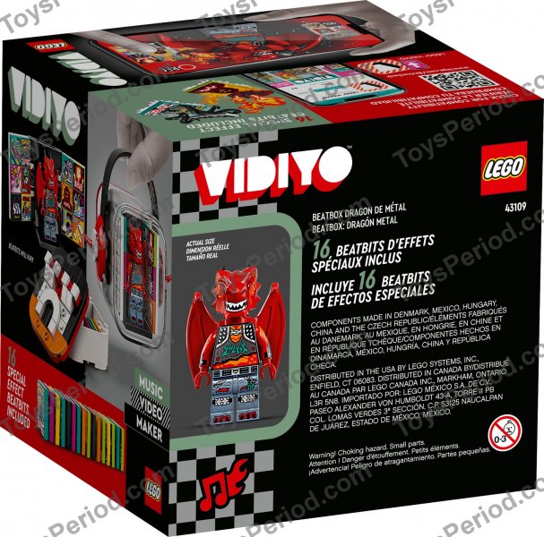 LEGO 43109 Metal Dragon BeatBox Set Parts List