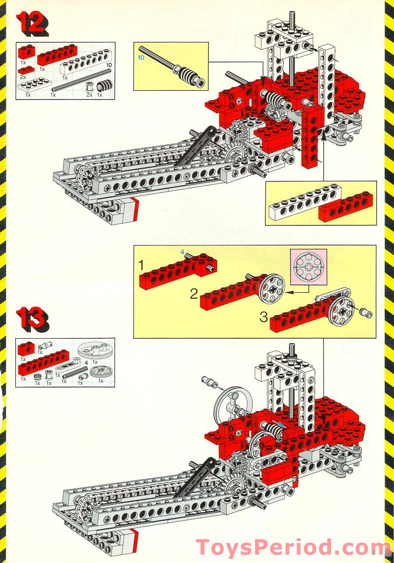 LEGO 8835 Forklift Instructions and Parts List