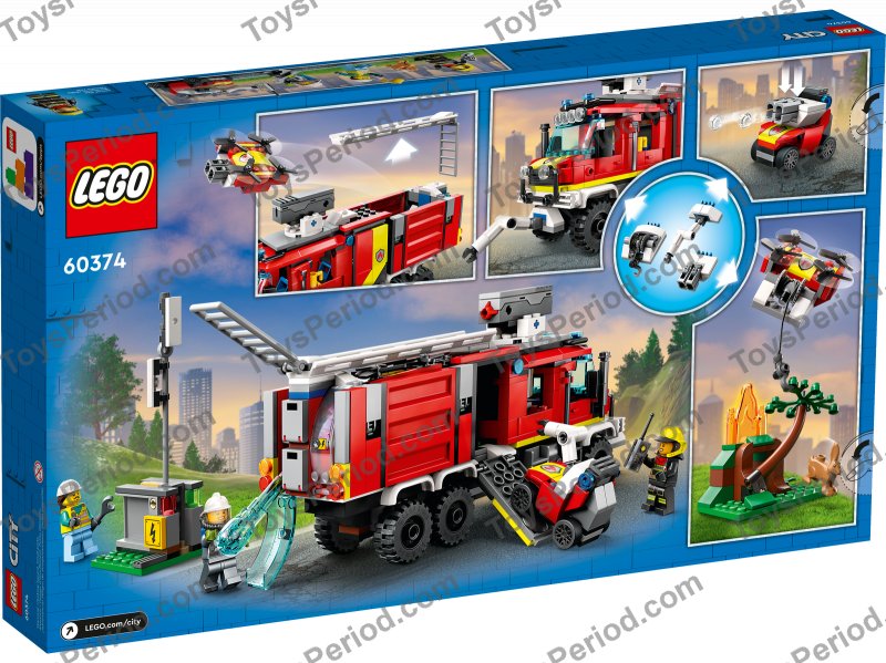 LEGO 60374 Fire Command Truck Set Parts List