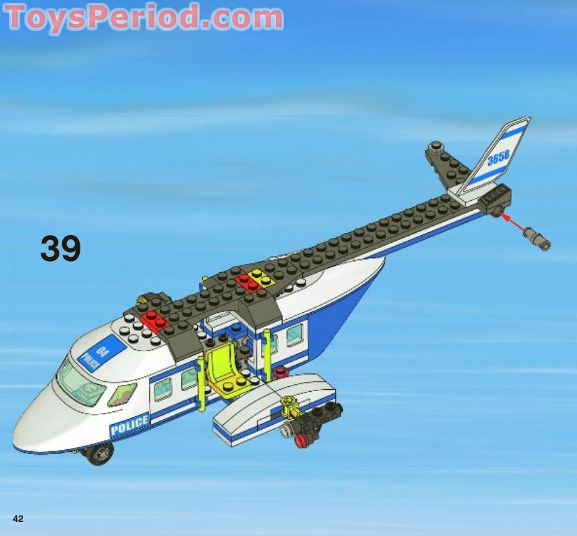 LEGO 3658 Police Helicopter Instructions and Parts List