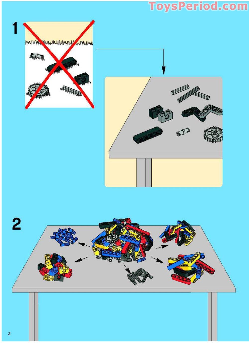 Lego 8295 Telescopic Handler Instructions And Parts List