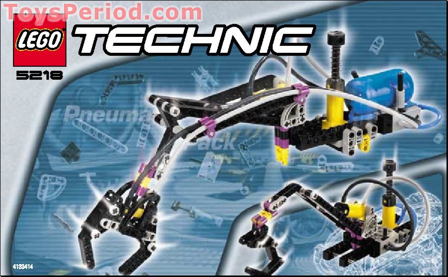 LEGO 5218 Pneumatic Pack Instructions and Parts List