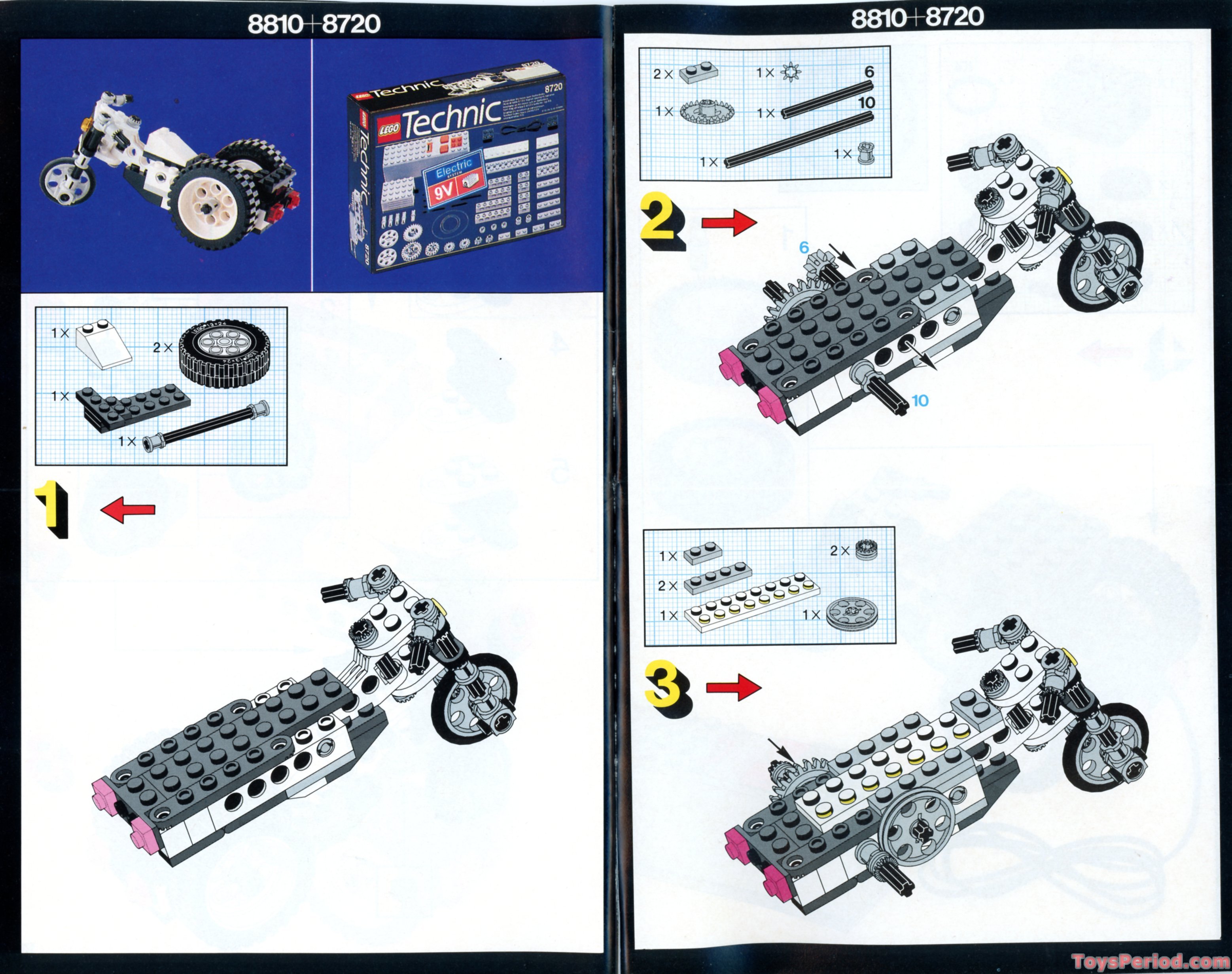 LEGO 8810 Alpha Racer Instructions and Parts List