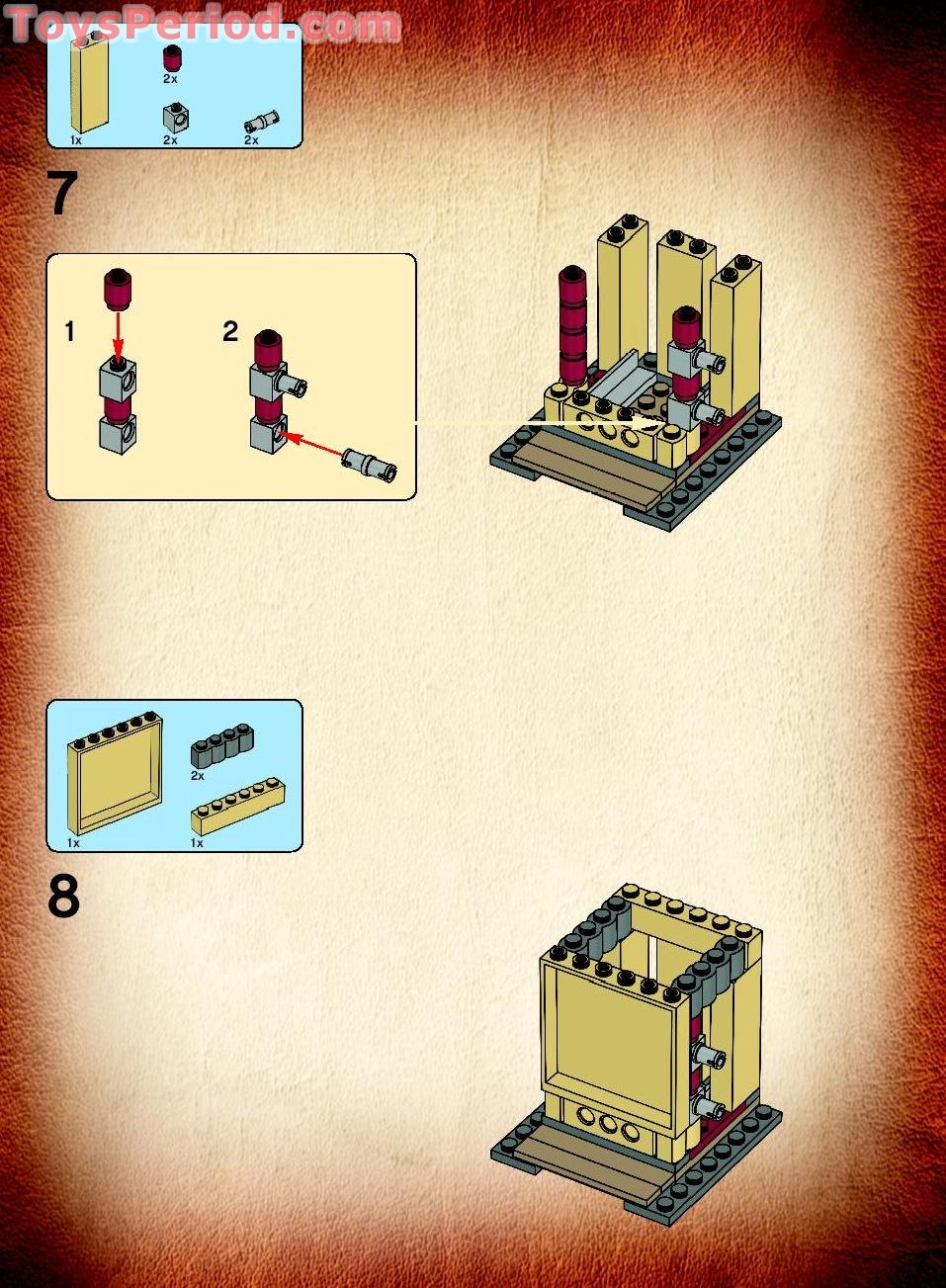 LEGO 7627 Temple of the Crystal Skull Instructions and Parts List