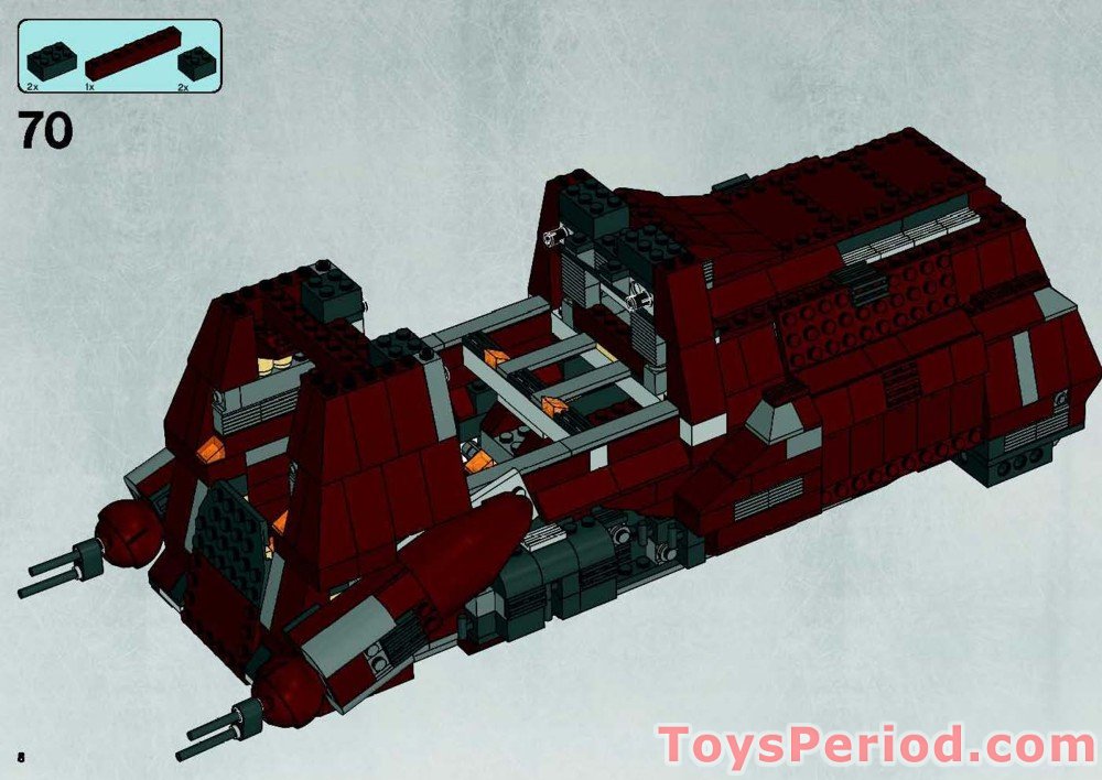 LEGO 7662 Trade Federation MTT Instructions and Parts List