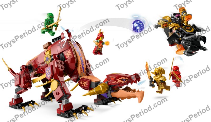 LEGO 71793 Heatwave Transforming Lava Dragon Set Parts List