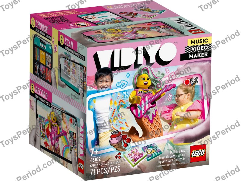 LEGO 43102 Candy Mermaid BeatBox Set Parts List