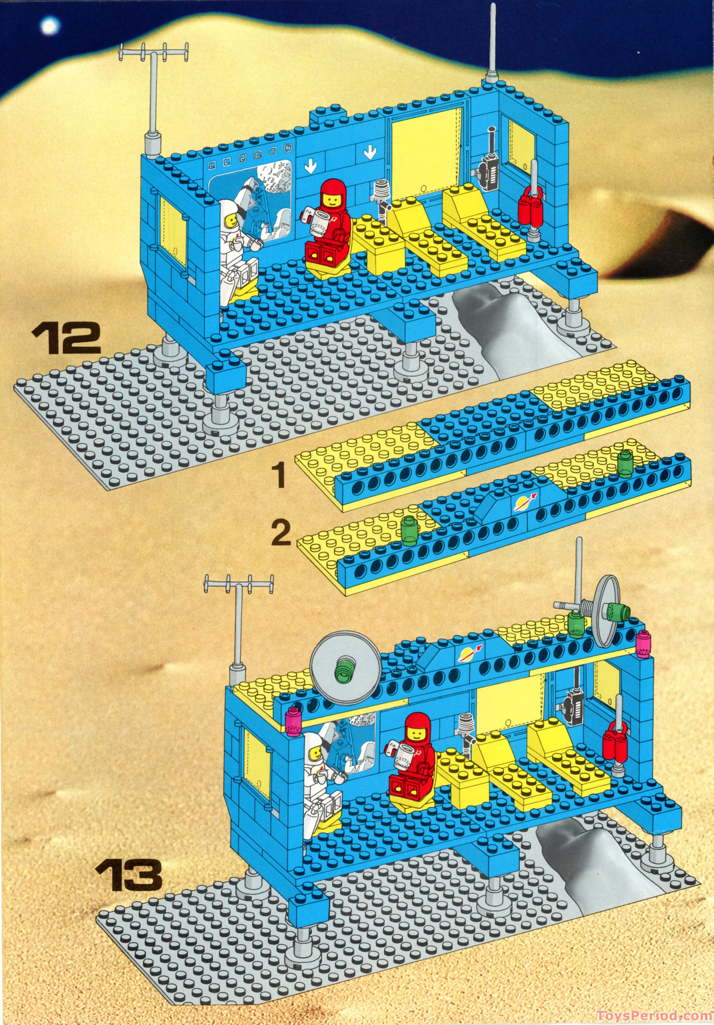 LEGO 6970 Beta-1 Command Base Instructions and Parts List