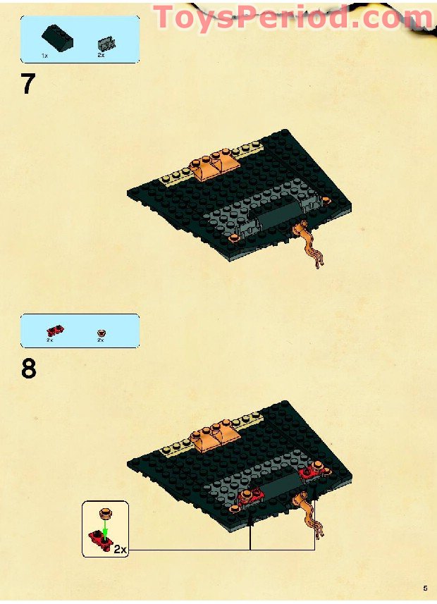 LEGO 6243 Brickbeard's Bounty Instructions and Parts List