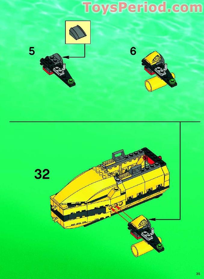 LEGO 7774 Crab Crusher Instructions and Parts List